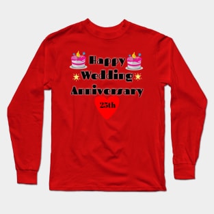 Happy Wedding Anniversary t-shirt Long Sleeve T-Shirt